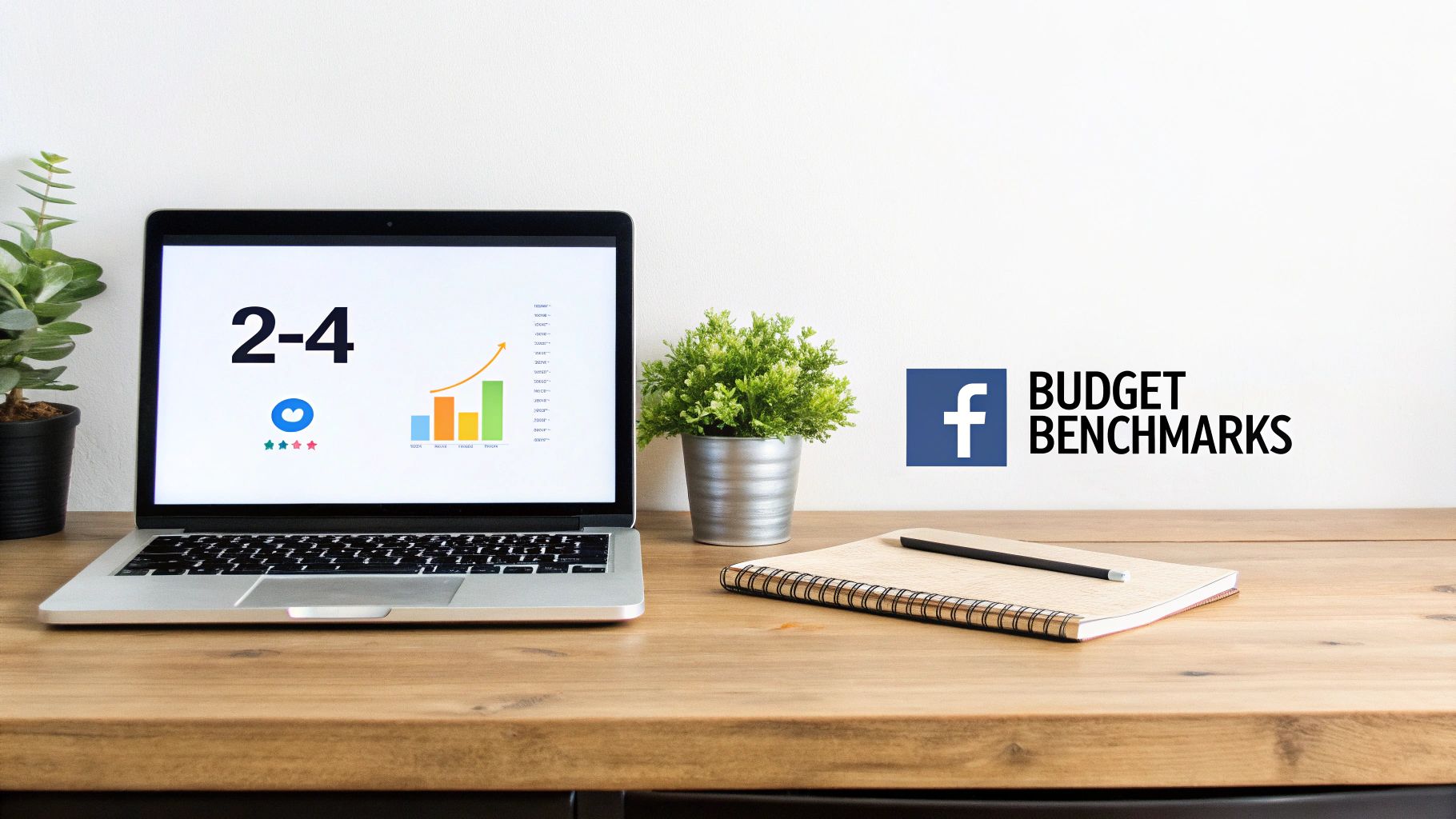 A person analysing charts and graphs related to advertising costs on a tablet.