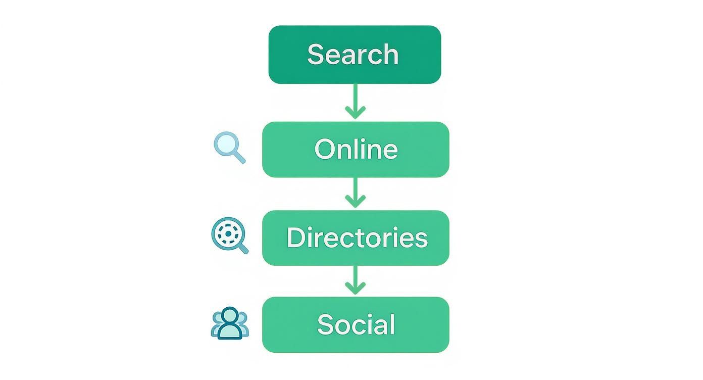 Infographic about social media marketing near me