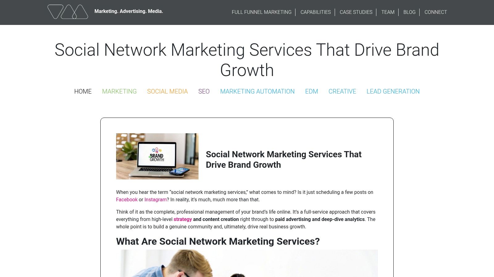Social Network Marketing Services That Drive Brand Growth
