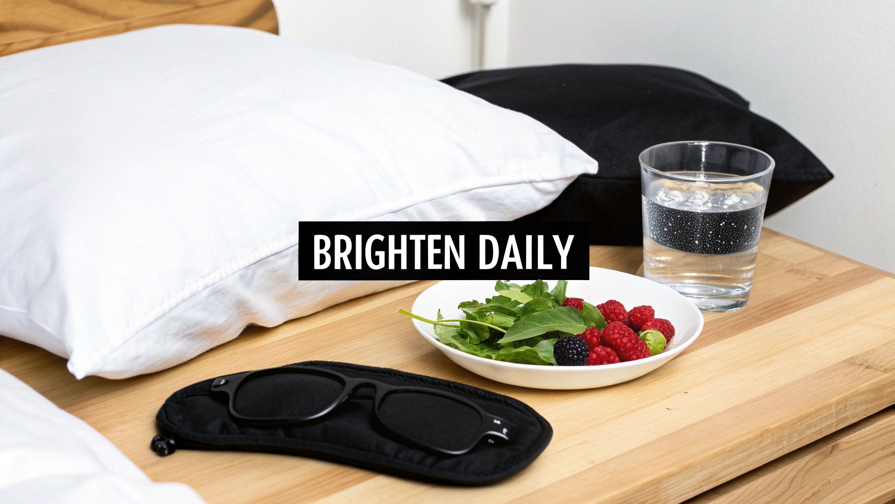 A person sleeping peacefully with their head elevated on two pillows