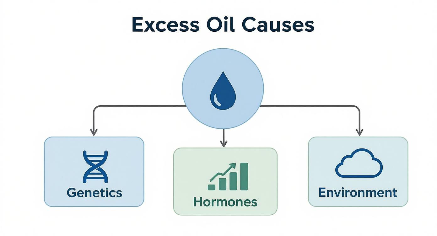 Infographic about best moisturizer for oily skin