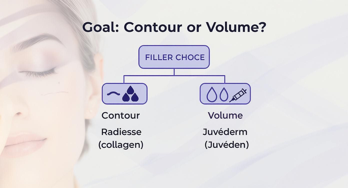 Infographic about best dermal filler for cheeks