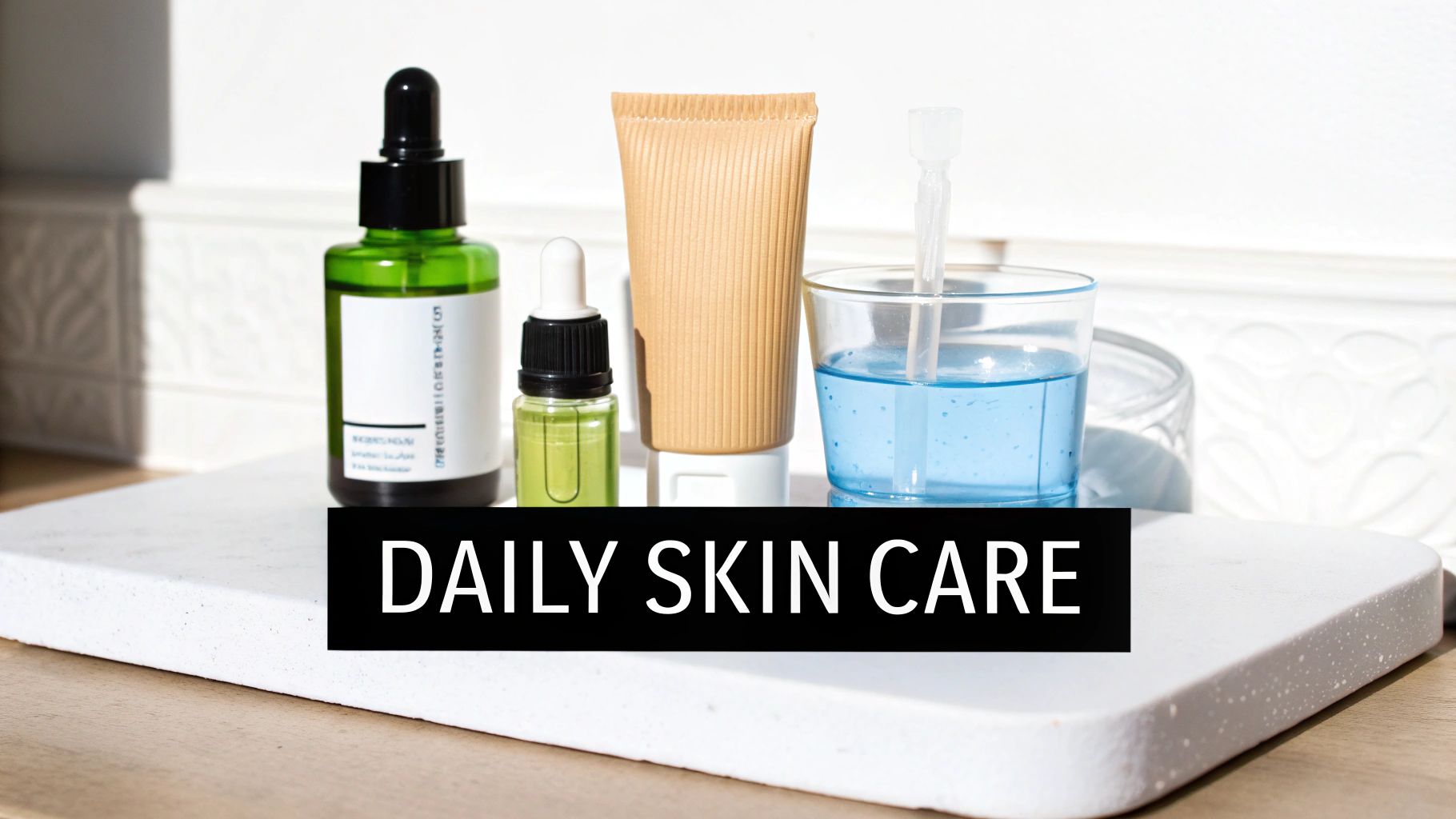 A woman applying skincare cream, symbolising at-home care for nasolabial folds.