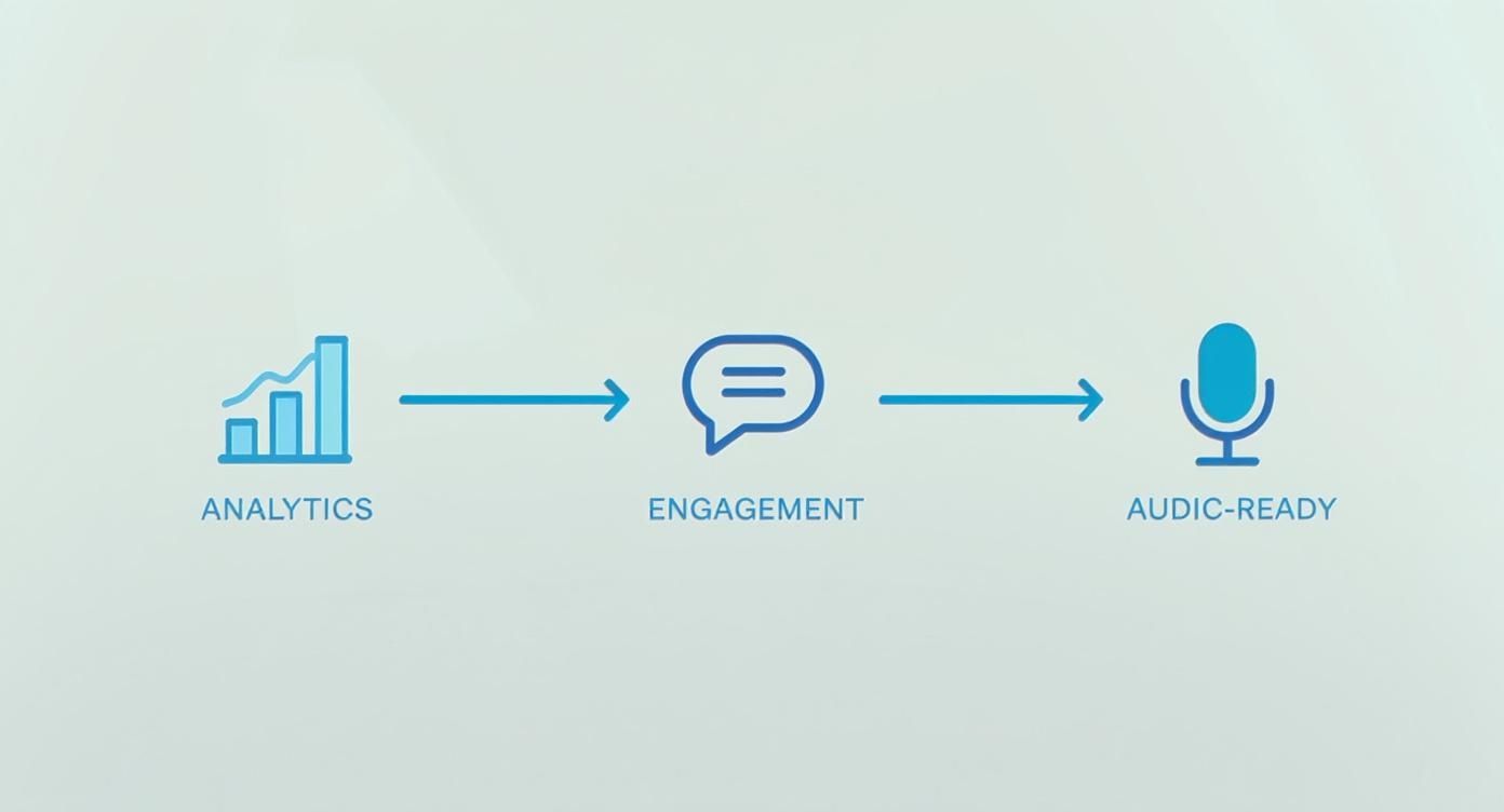 Infographic about how to repurpose content