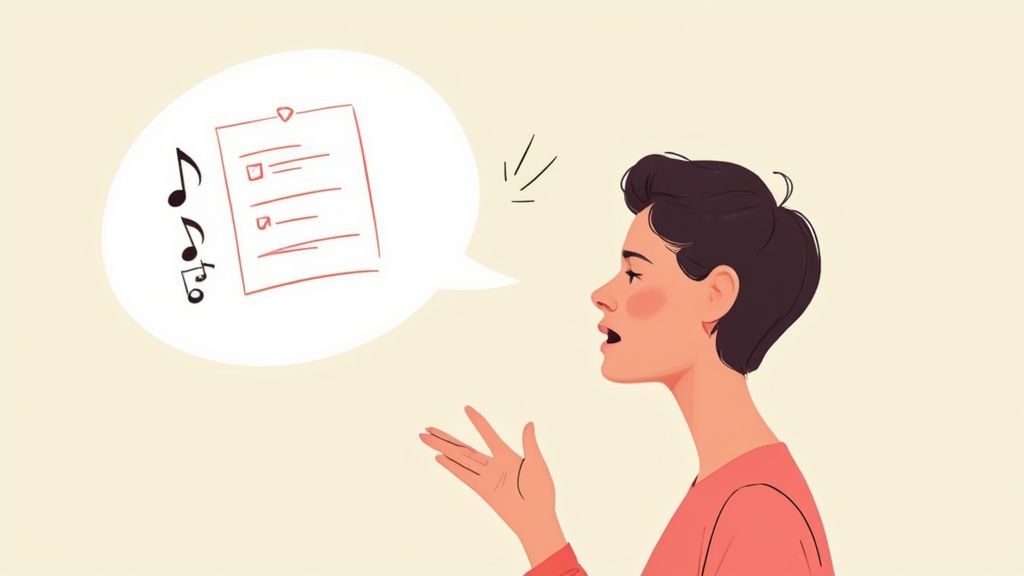 A person with headphones on, listening intently, which is a key sign of an auditory learner.