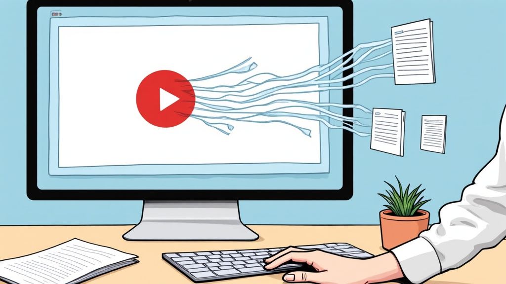 How to Transcribe a YouTube Video to Text (The Easy Way)
