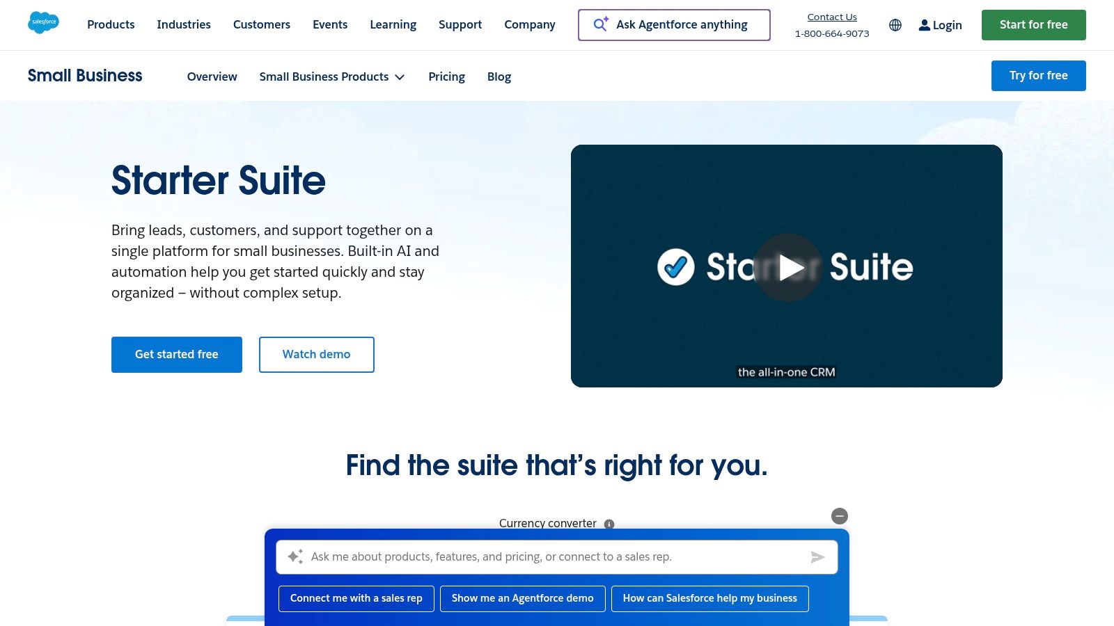 Salesforce (Starter / Sales Cloud)