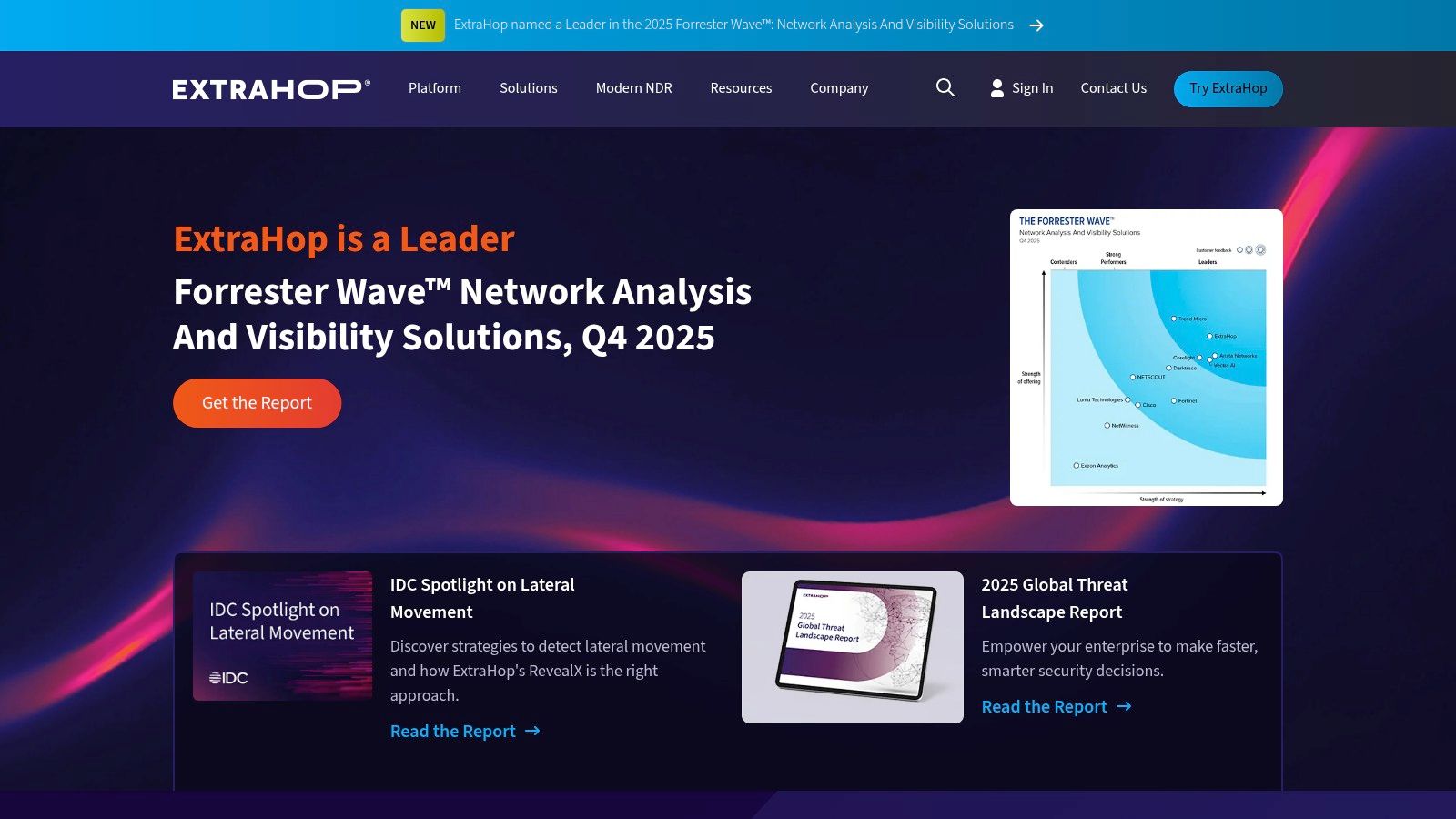 ExtraHop Reveal(x) NDR