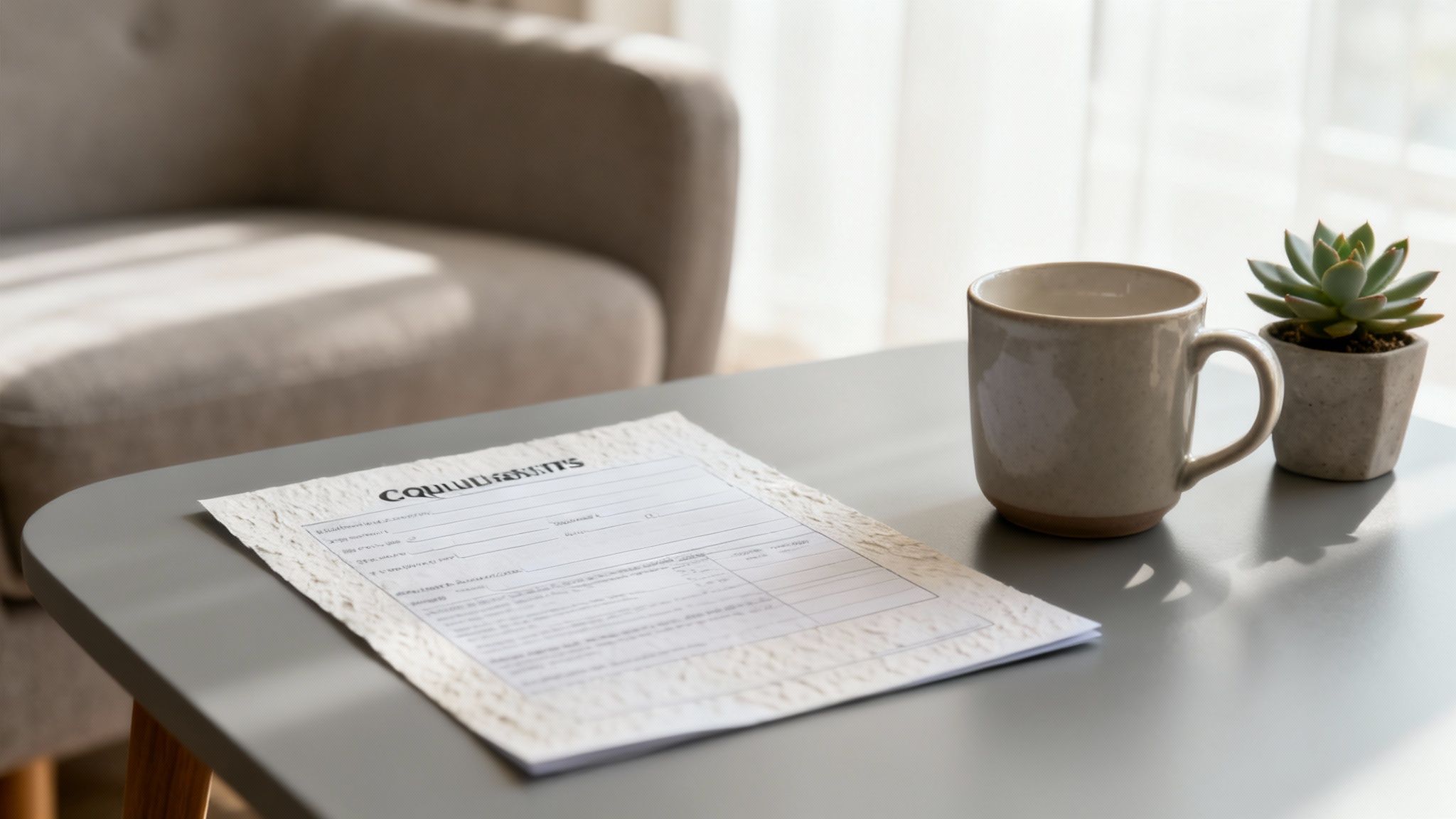 Legal Consultation Intake Form Template