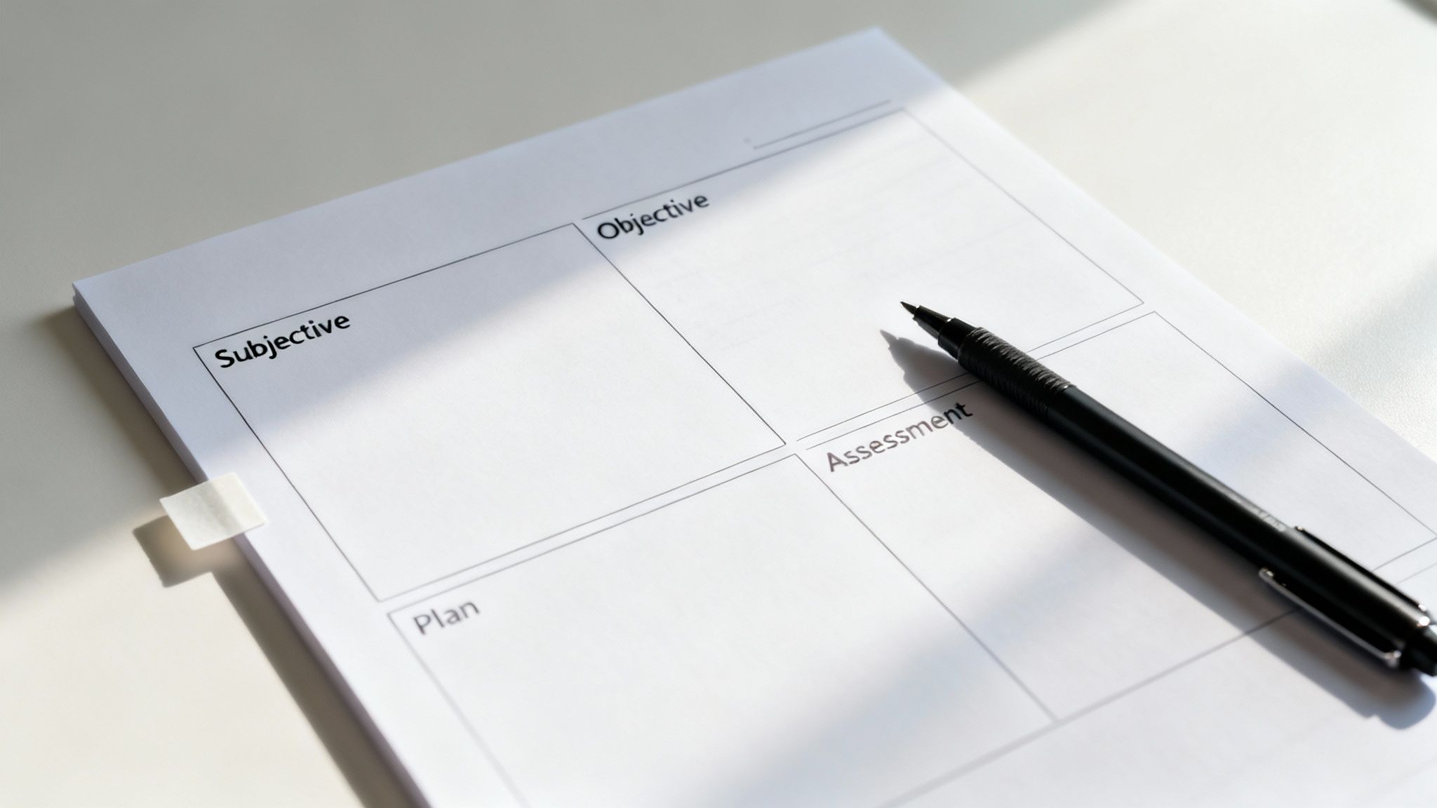 SOAP Note (Subjective, Objective, Assessment, Plan)