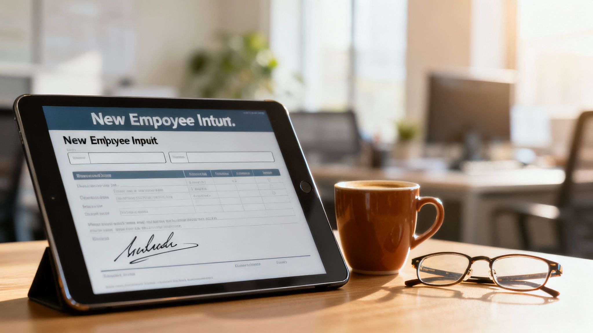 New Employee Intake Form Template