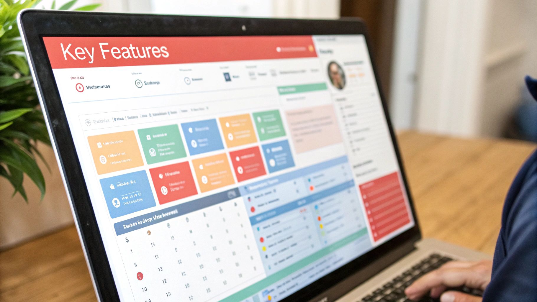 Image of a virtual medical receptionist interface