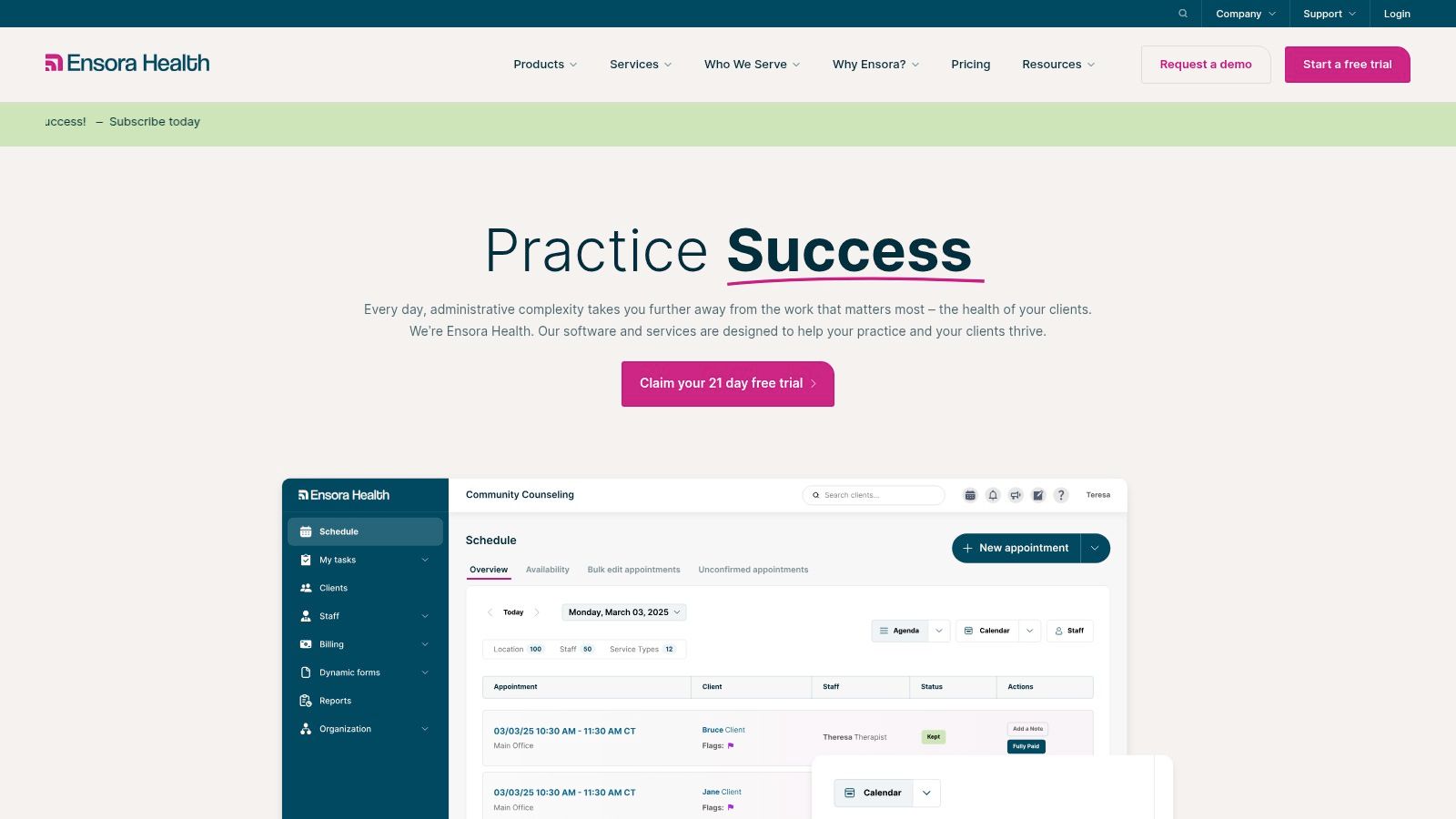 Ensora Health (formerly TheraNest)