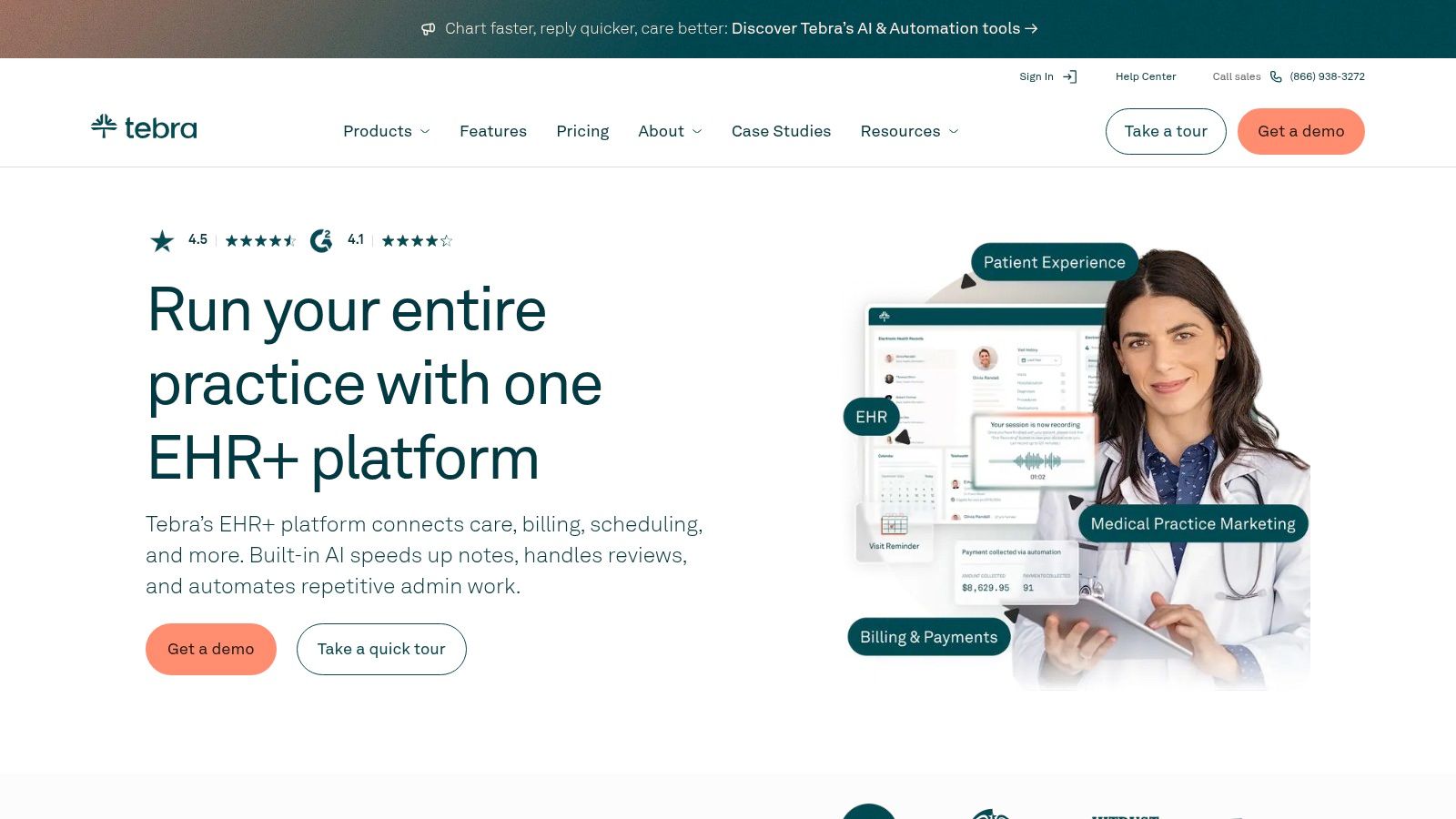 Tebra (formerly Kareo + PatientPop)