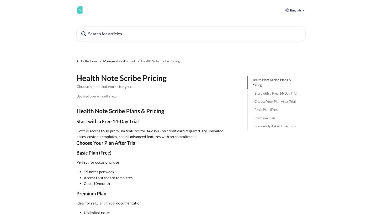 Health Note Scribe