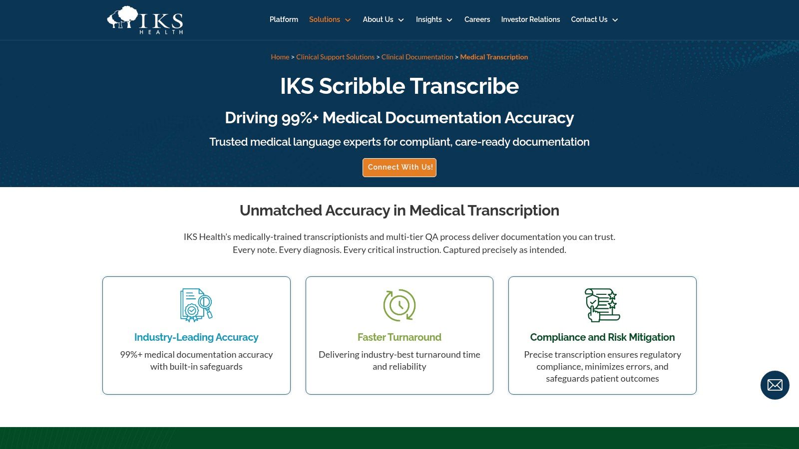 IKS Health – Scribble Transcribe