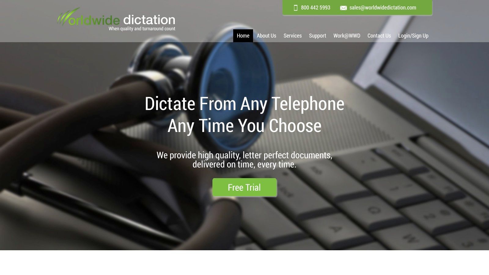 World Wide Dictation