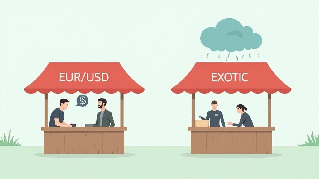 A dynamic chart showing financial market volatility, with upward and downward trends indicating price fluctuations.