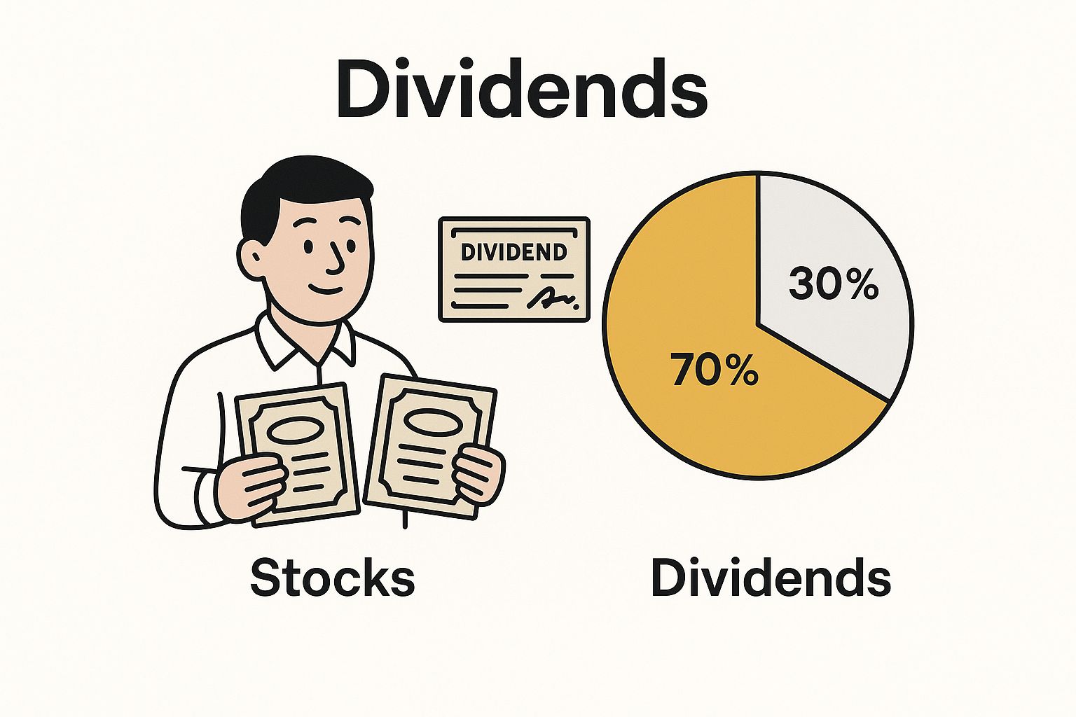 Infographic about dividend investing strategy