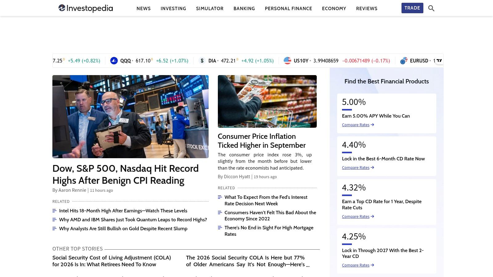 Investopedia: The Essential Pre-Trading Homework