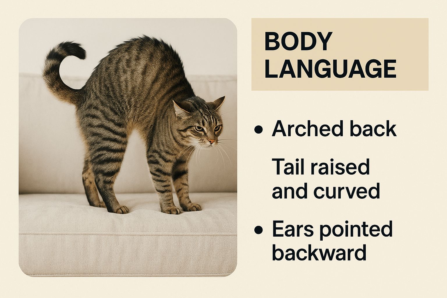 Infographic about understanding cat behavior