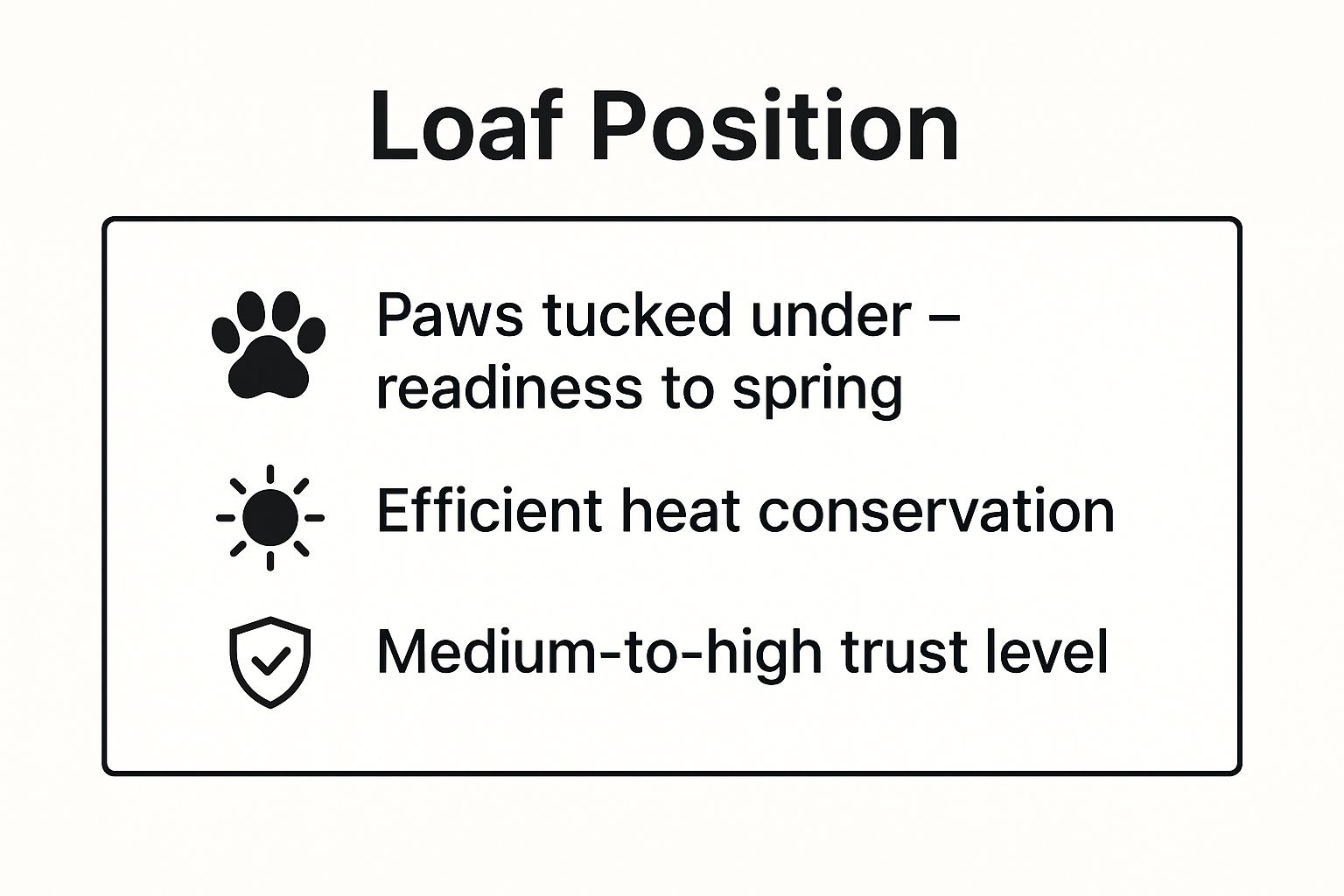 Infographic showing key data about The Loaf: Content, Cozy, and Ready for Action