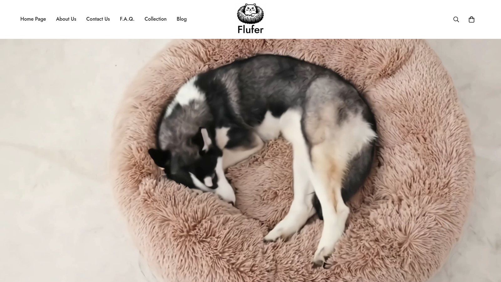 Fluffy Calming Pet Bed