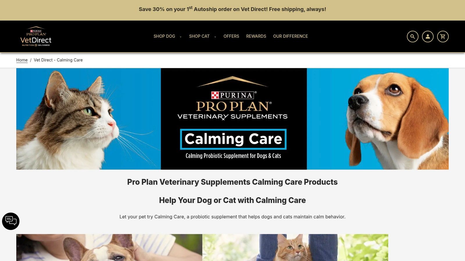 Purina Pro Plan Vet Direct – Calming Care (official)