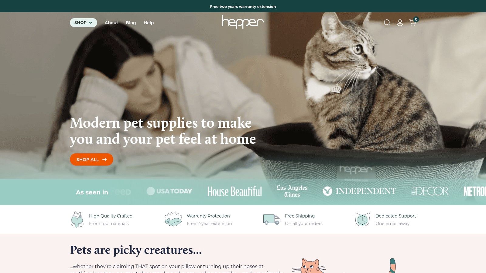 Hepper: Where Modern Design Meets Feline Comfort