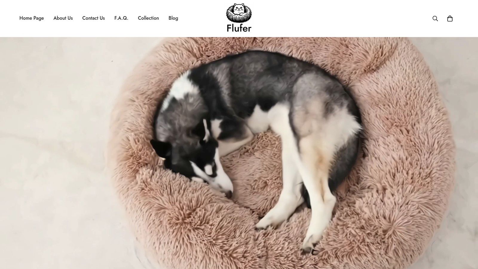 Fluffy Calming Pet Bed
