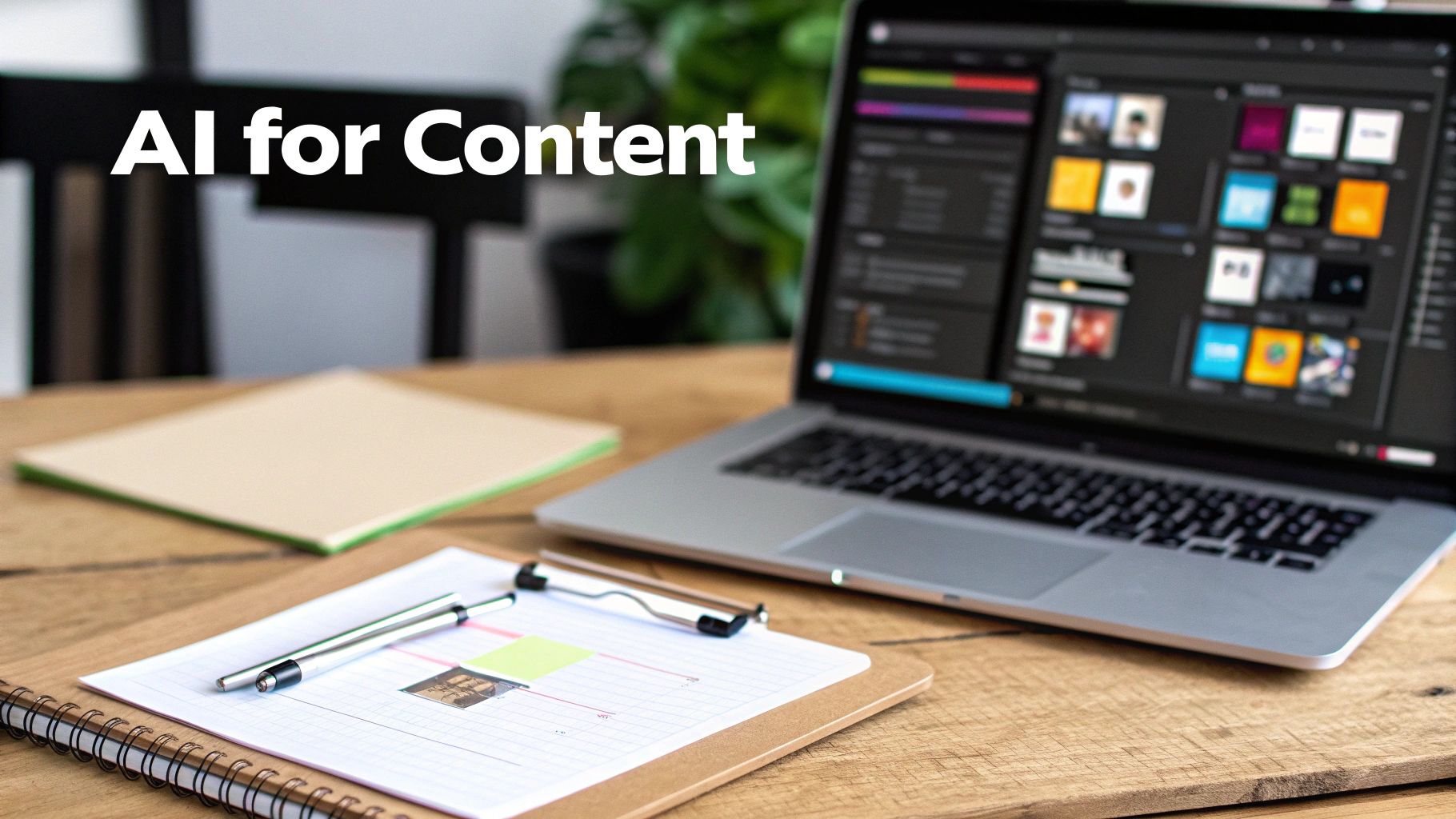 AI-powered tools enhancing a creative workflow on a screen