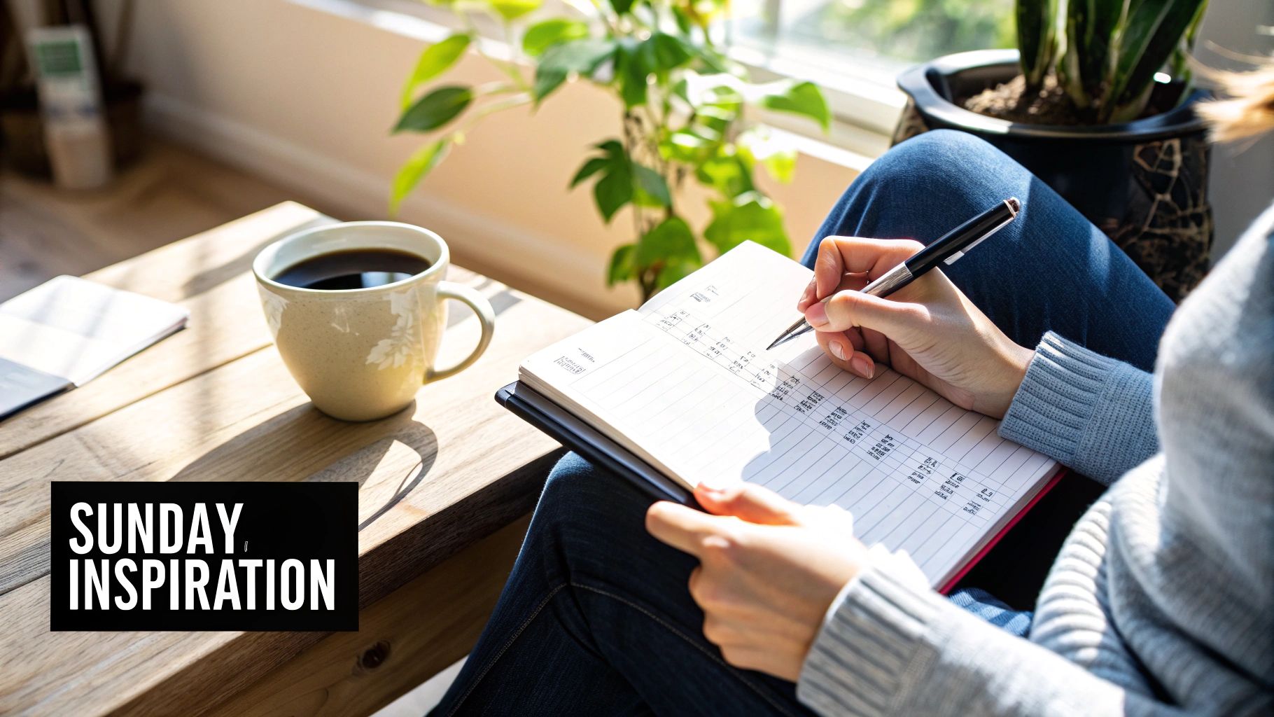 Leverage Sunday for Inspirational and Planning Content