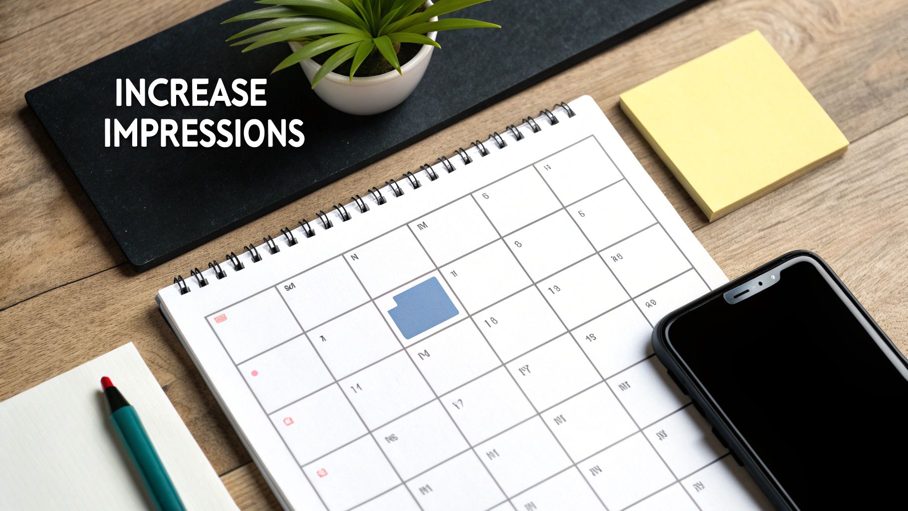 A person's hands holding a smartphone, with social media icons floating around it.