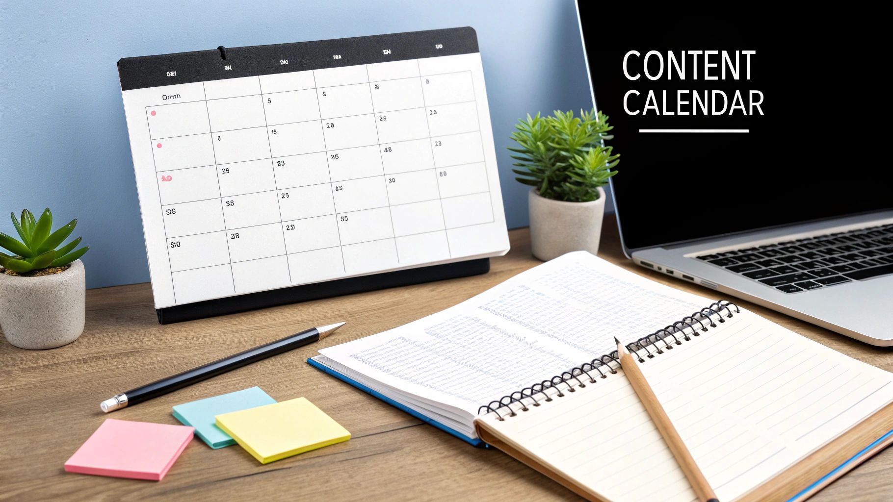 Social Media Content Calendar Image