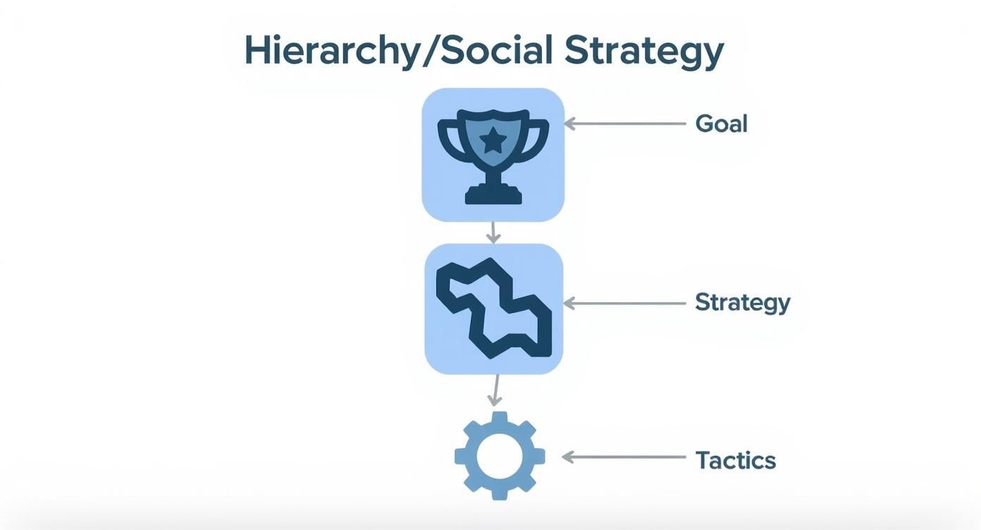 Infographic about social content strategy
