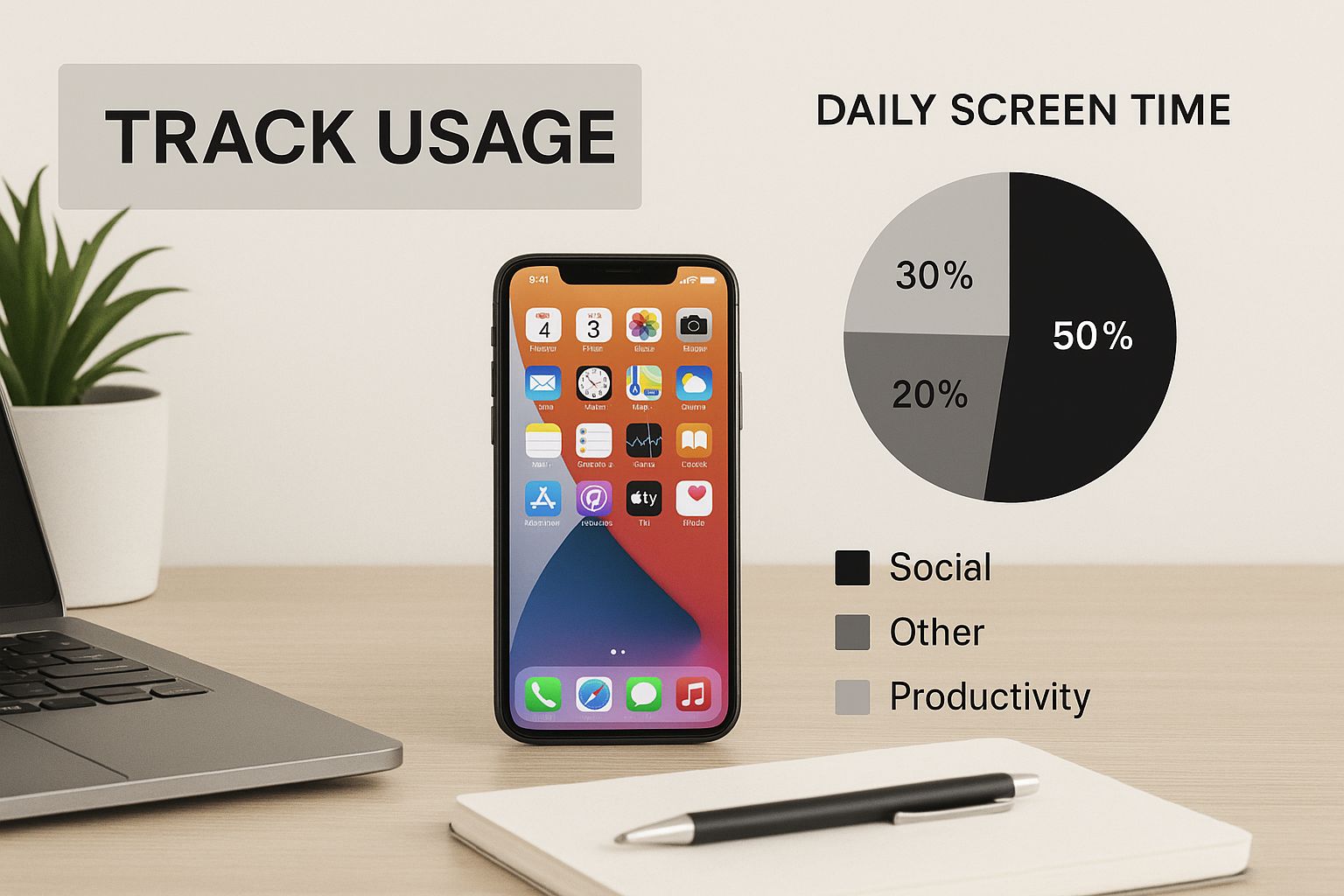 Infographic about social media time management