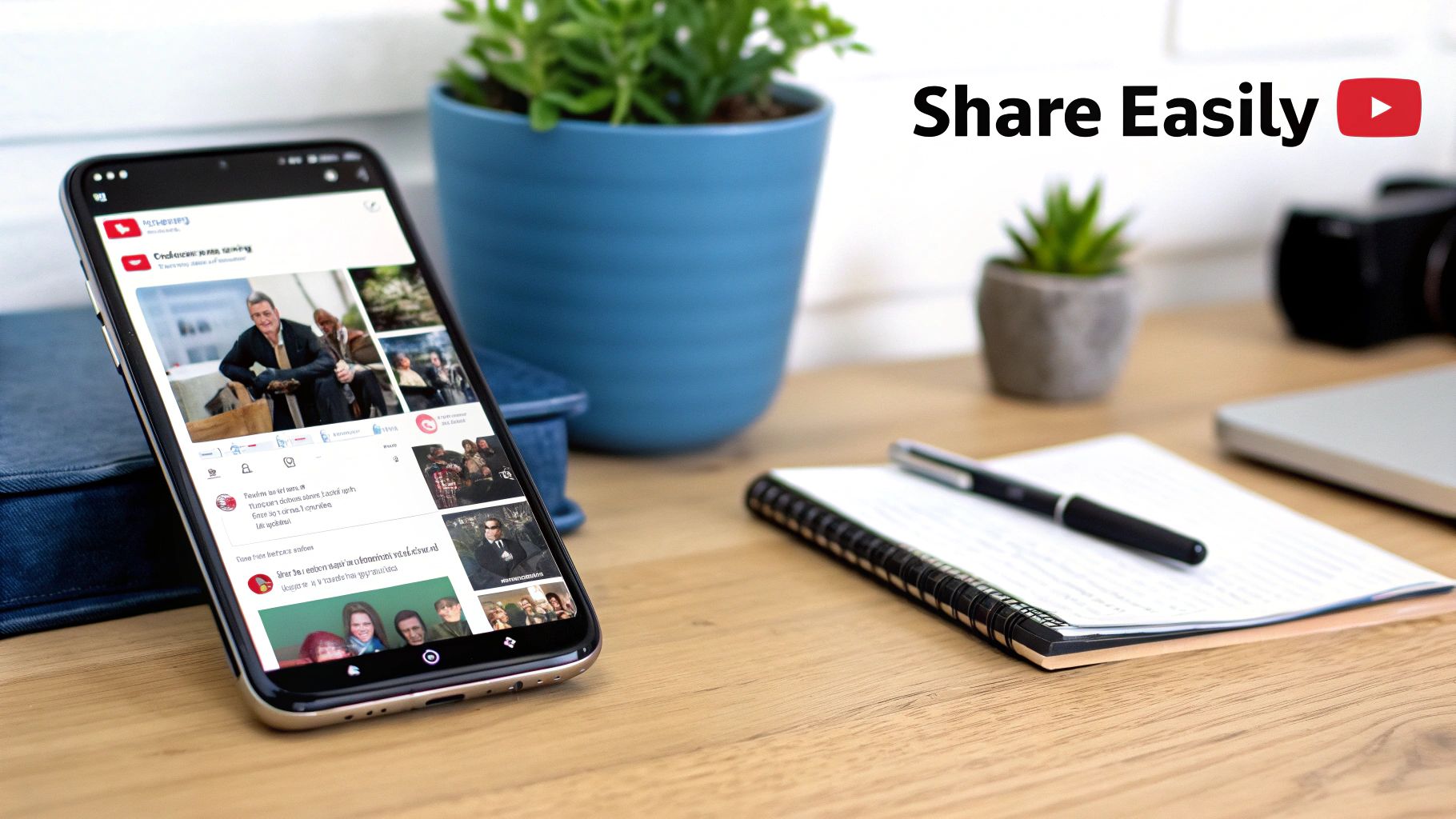 An image showing the YouTube and Facebook logos side-by-side, symbolizing the connection between the two platforms.