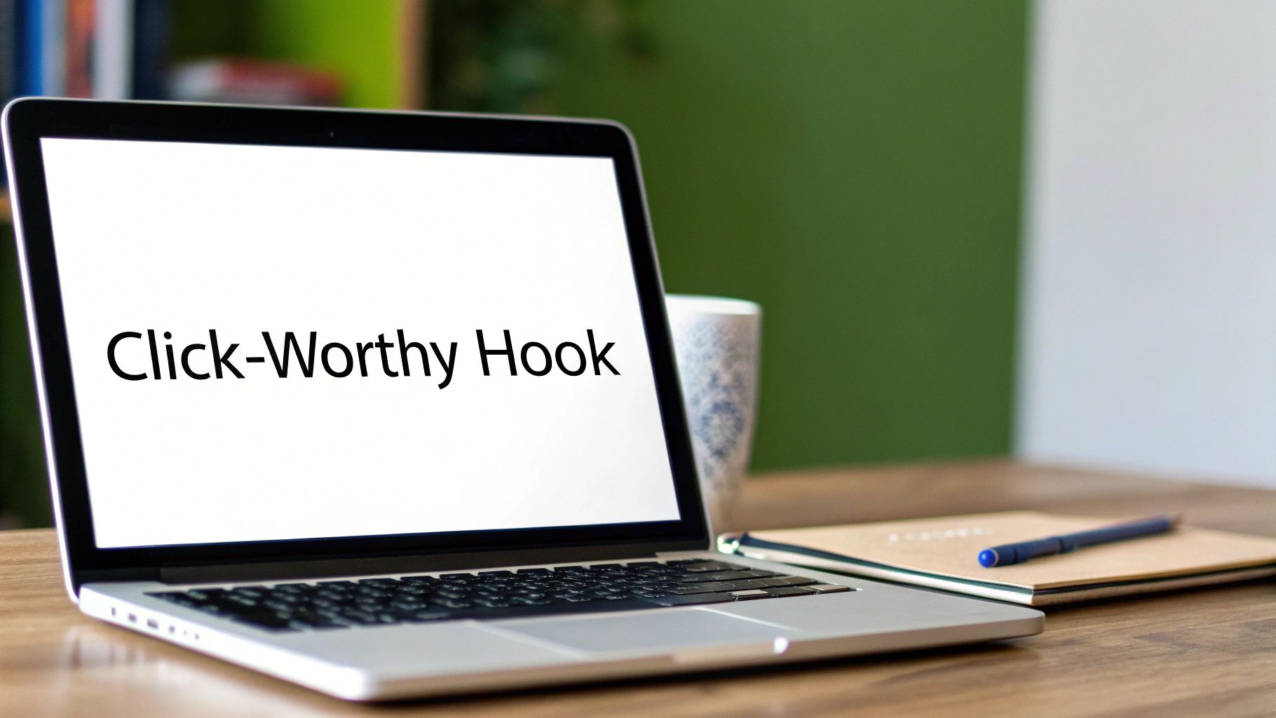 A person typing on a laptop, crafting a social media post with engagement in mind.