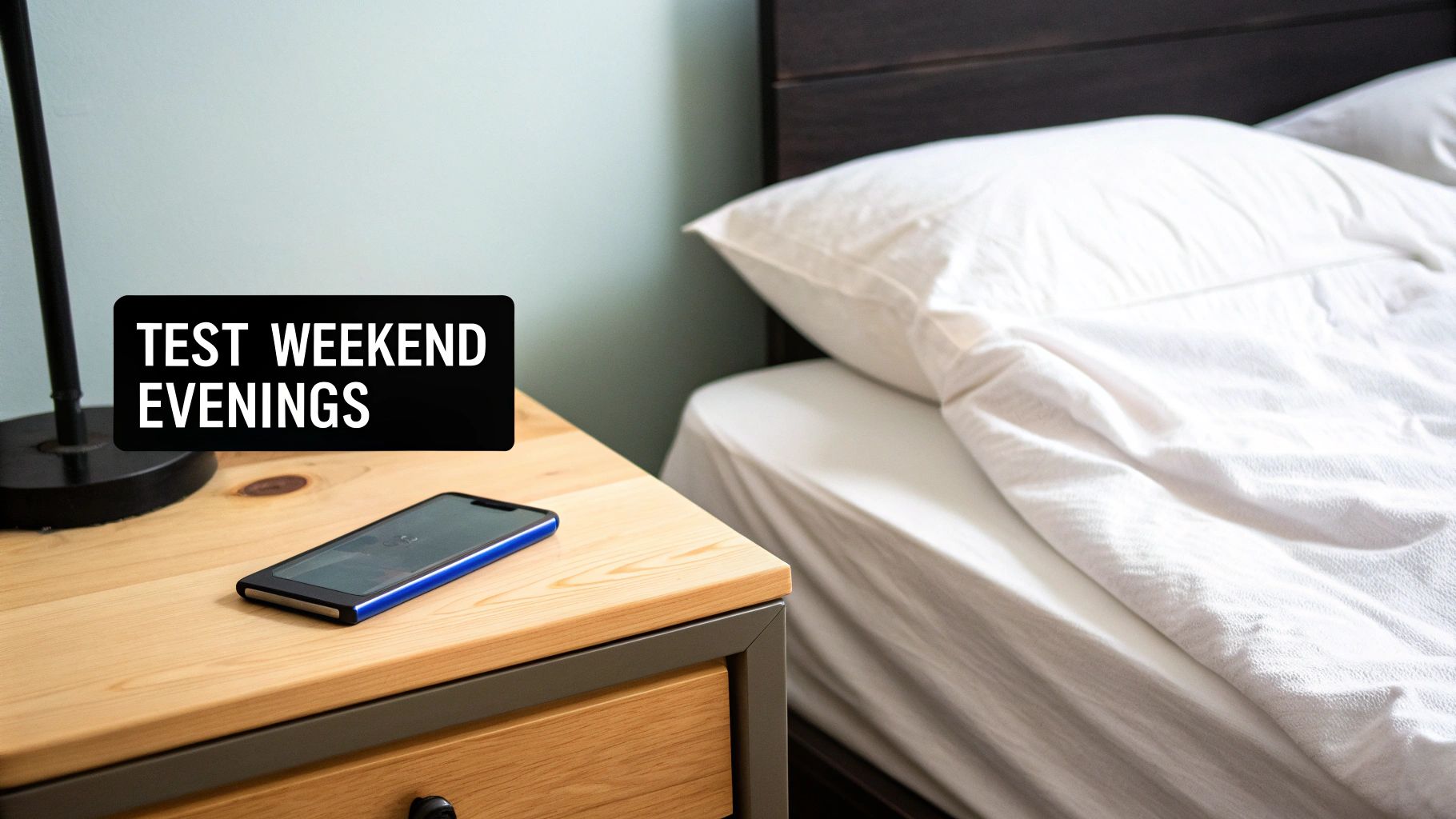 Avoid Weekend Mornings but Test Weekend Evenings