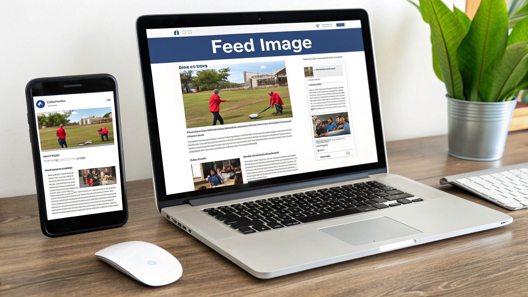 Infographic showing key data about Facebook Feed Image