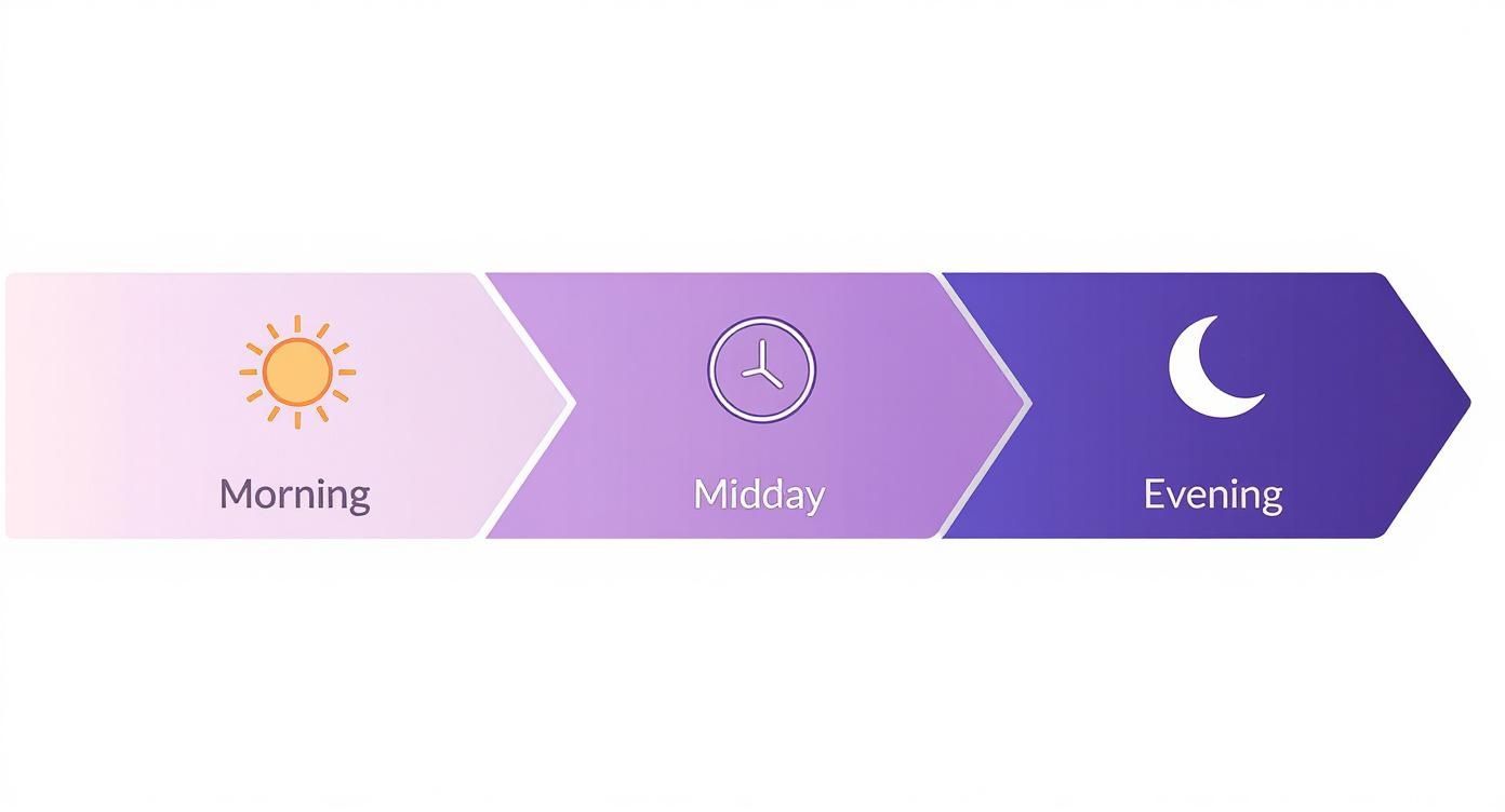 Infographic about what time should i post on instagram