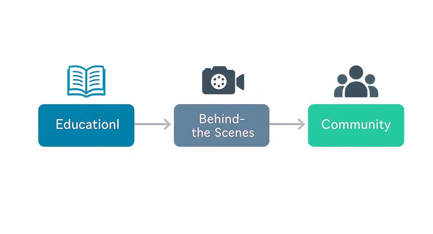 Infographic about content strategy social media