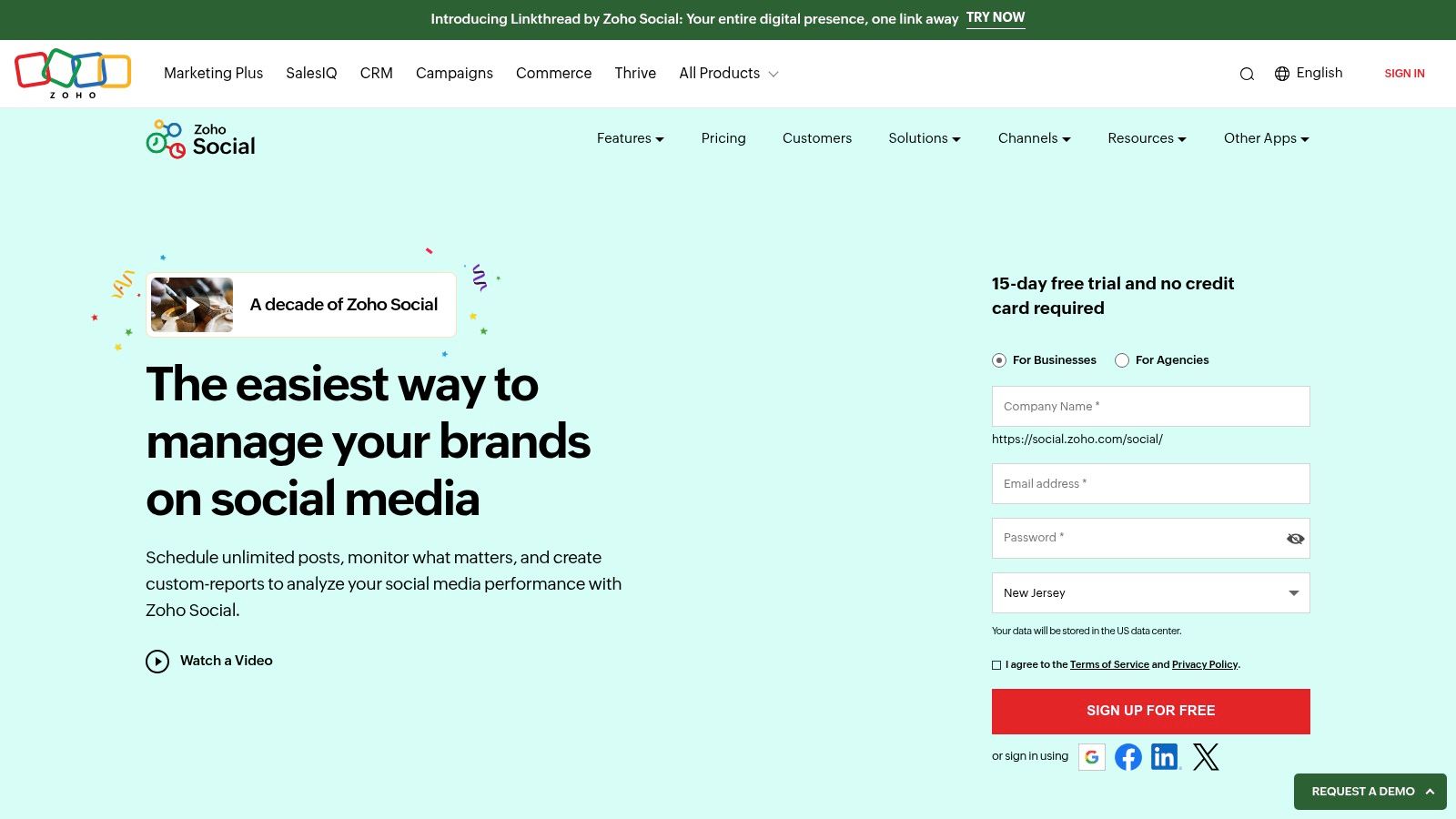 Zoho Social