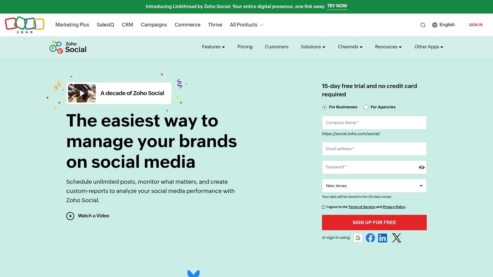 Zoho Social