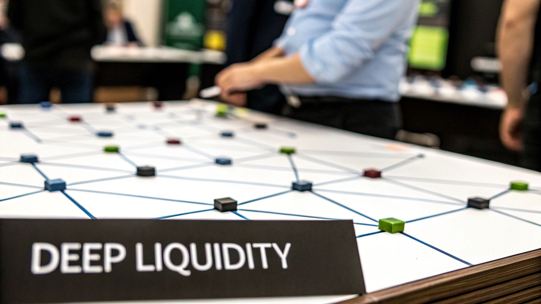 A vast network of interconnected blockchains and liquidity pools, visually representing OpenOcean's reach