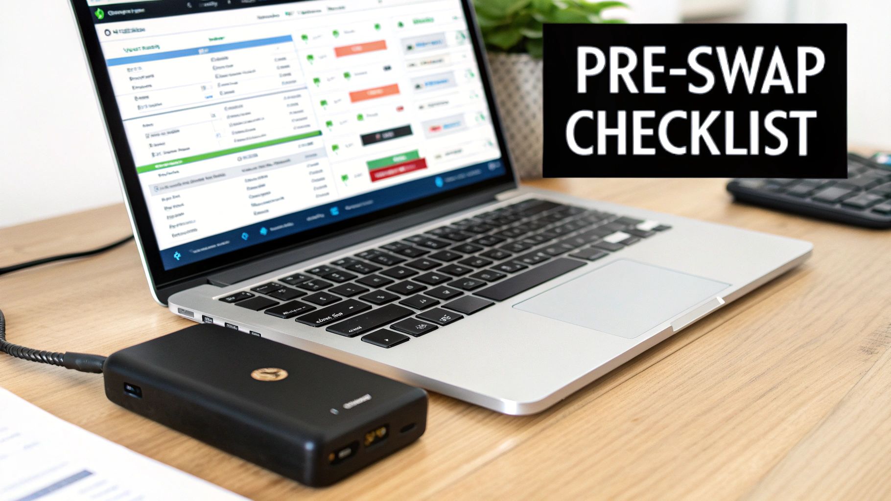 A digital padlock icon overlaid on a shield, symbolizing the security measures and safety checks necessary before executing a stablecoin swap.