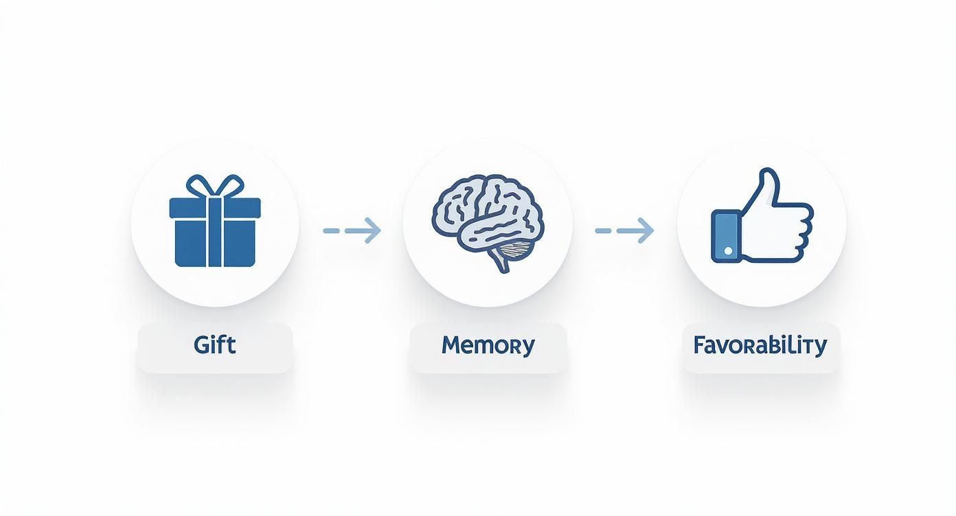 Infographic about promotional giveaways for trade shows