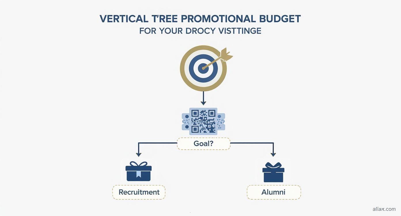 Infografica sui prodotti promozionali per le università