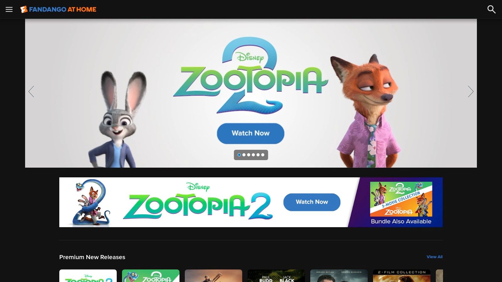 Fandango at Home (Vudu) – Digital Movie Rentals/Ownership