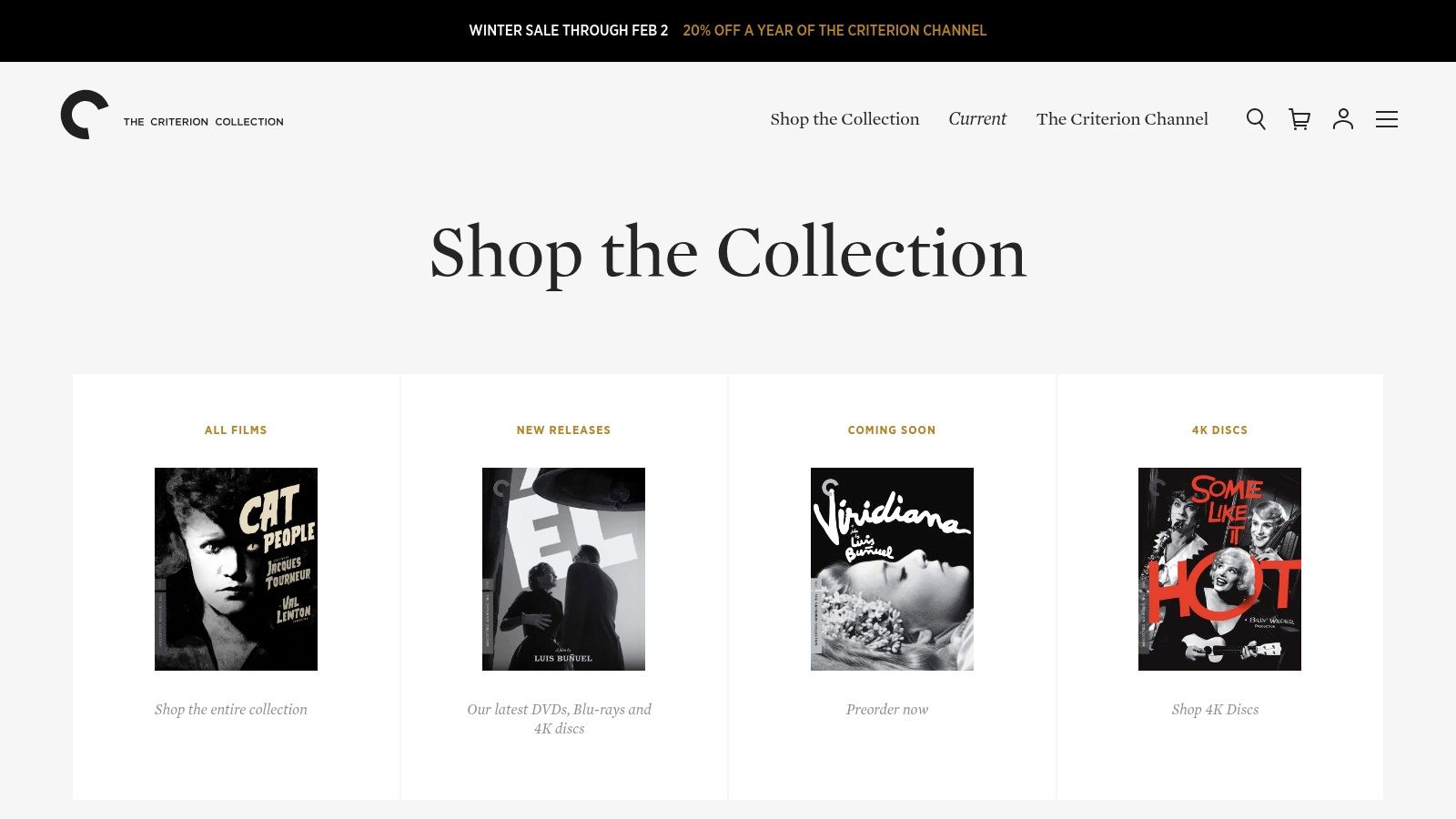 The Criterion Collection – Shop